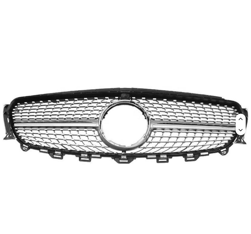 Car Parts Front Grill Model Diamond Style W Camera Chrome for Mercedess W213 E350 E500 2016-2020